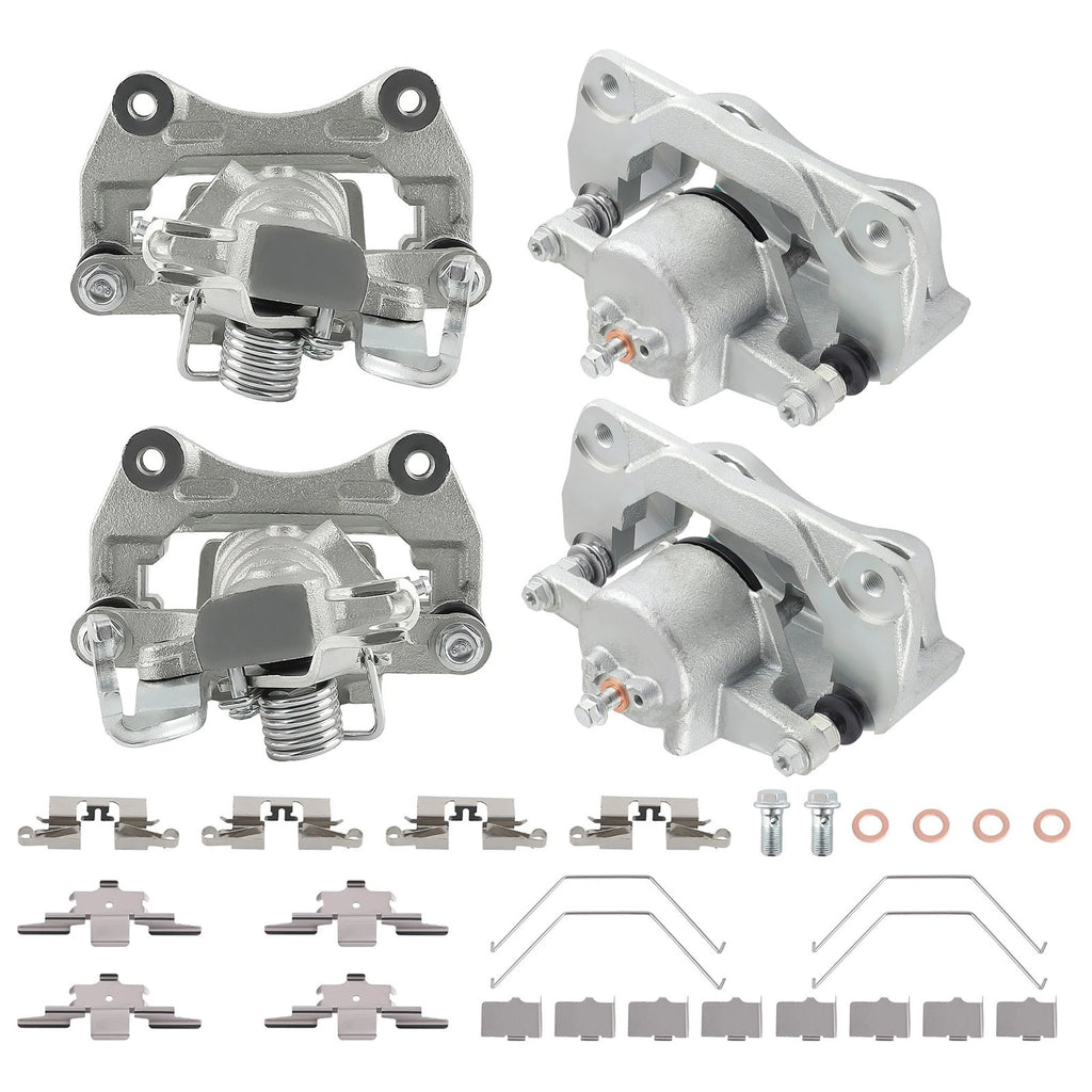 Set of 2 Front Rear Brake Calipers for Lincoln MKZ Mercury Milan (2007–2011) 18-B5003