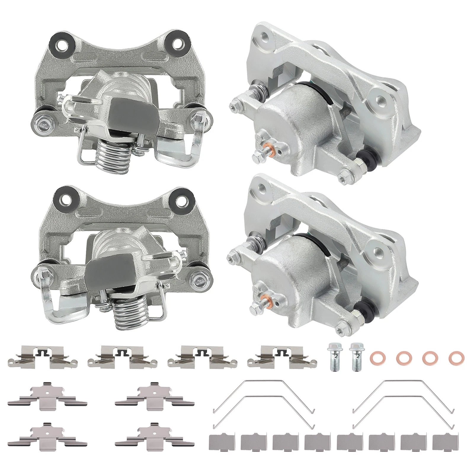 Set of 2 Front Rear Brake Calipers for Lincoln MKZ Mercury Milan (2007–2011) 18-B5003