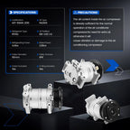 A/C Compressor with Clutches for Acura TL CL (1999–2003)