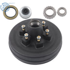 11-Pc Trailer Brake Drum Kit 6 Lug 5.5 Bolt BC 12" X 2" for 5200-6000 Lbs Axle