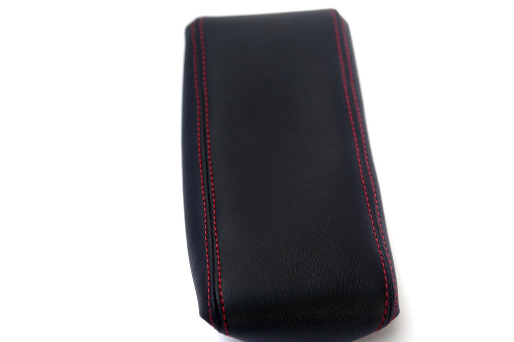 Center Console Armrest Cover for Mazda Miata (1990–1997) Red Stitch
