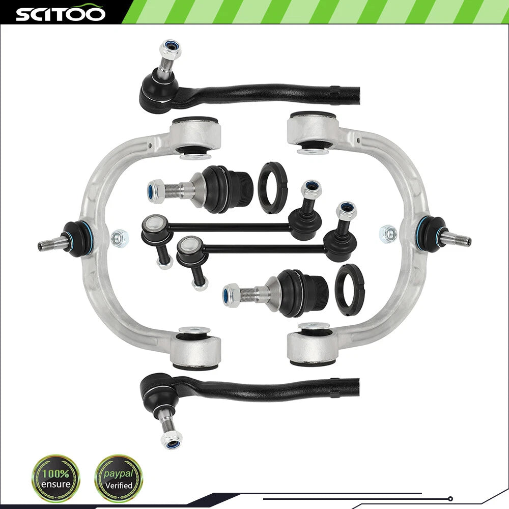 8x Control Arm with Ball Joints Tie Rod Sway Bar Kit for Mercedes-Benz GL320 (2007–2009)
