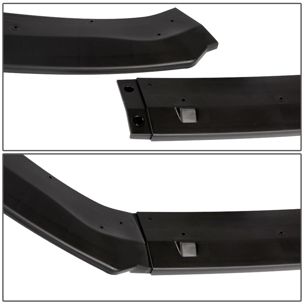 3Pcs Front Bumper Lip Splitter for Honda Accord (2018–2020) Matte Black