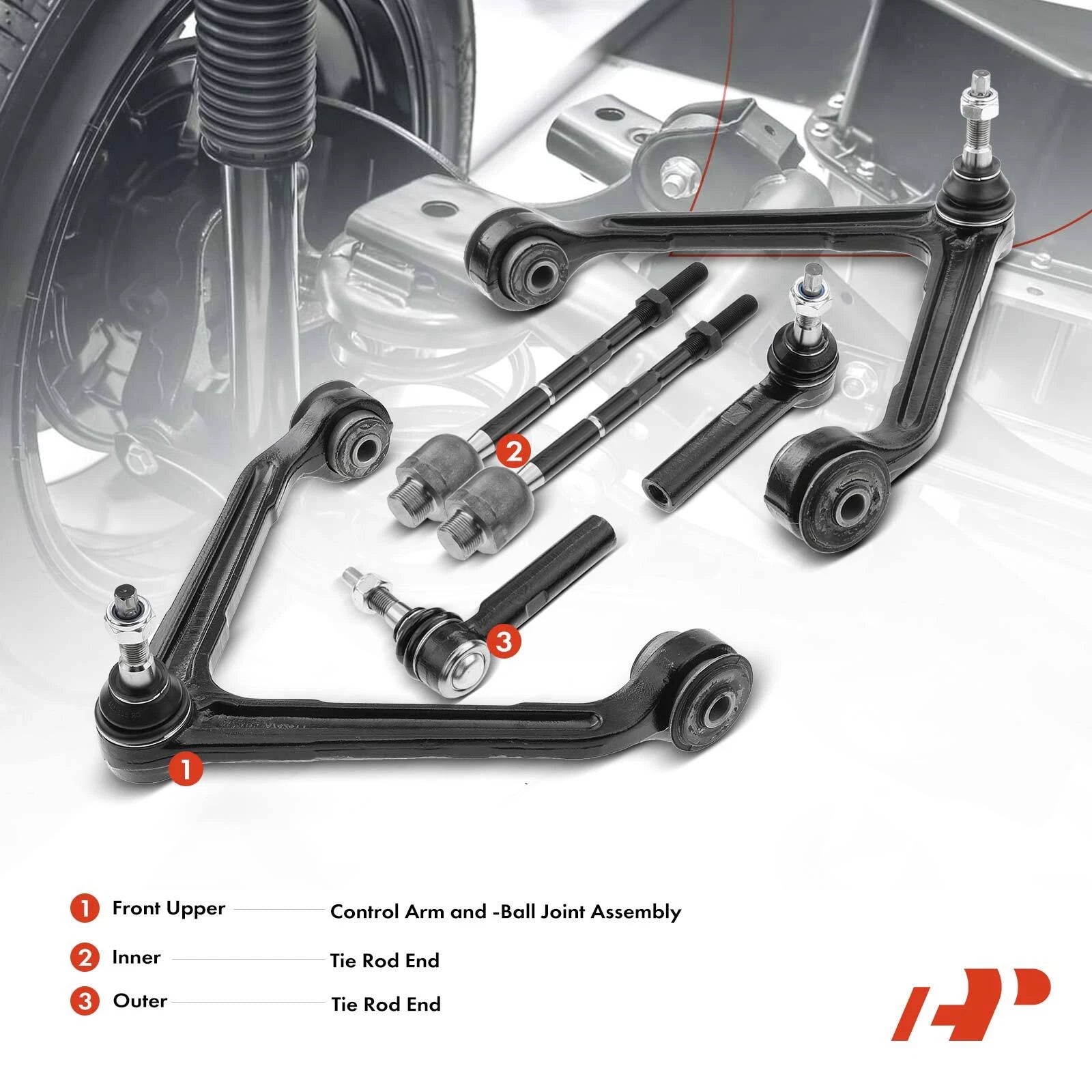 6X Control Arm Ball Joint Tie Rod End for Dodge Durango (2011-2023)