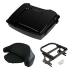 Black Razor Trunk Backrest Mount Rack for Harley Touring Road King (1997–2008)