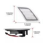 White LED Side Marker Lamp Light Clear Lens for Benz W204 C-Class (2008–2011)