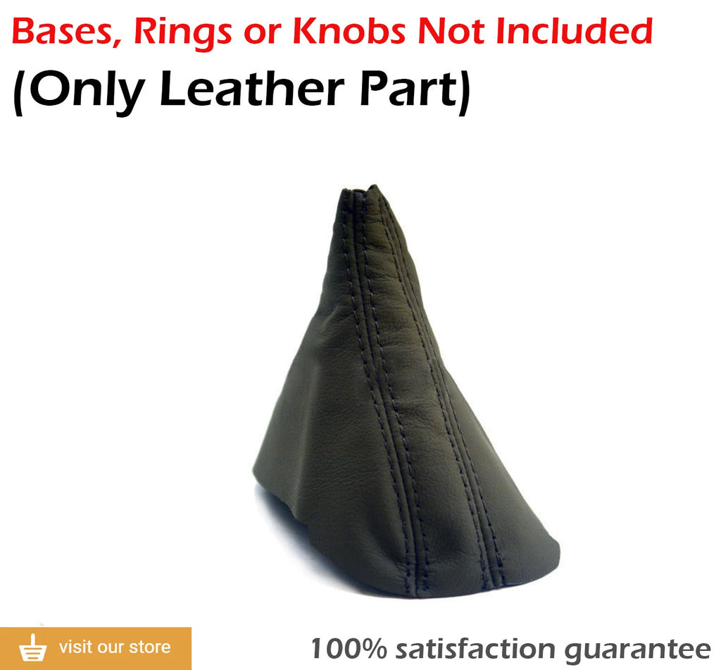 Automatic Shift Boot Cover for Audi A6 (2005–2011) Dark Beige PVC Leather