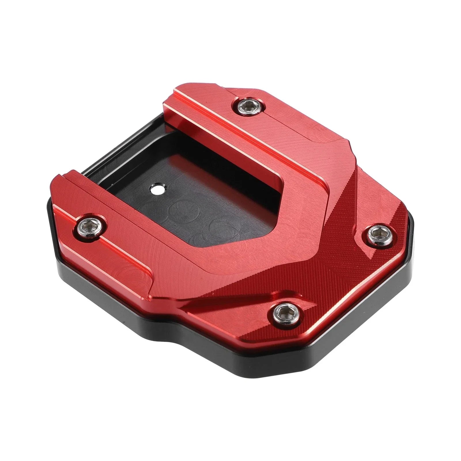 1 Set Aluminum Alloy Kickstand Plate Pad for BMW Red