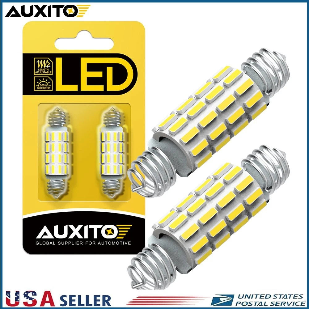 2X White LED Map Dome Light Bulbs for Dodge Ram 1500 2500 3500 (2003–2009)