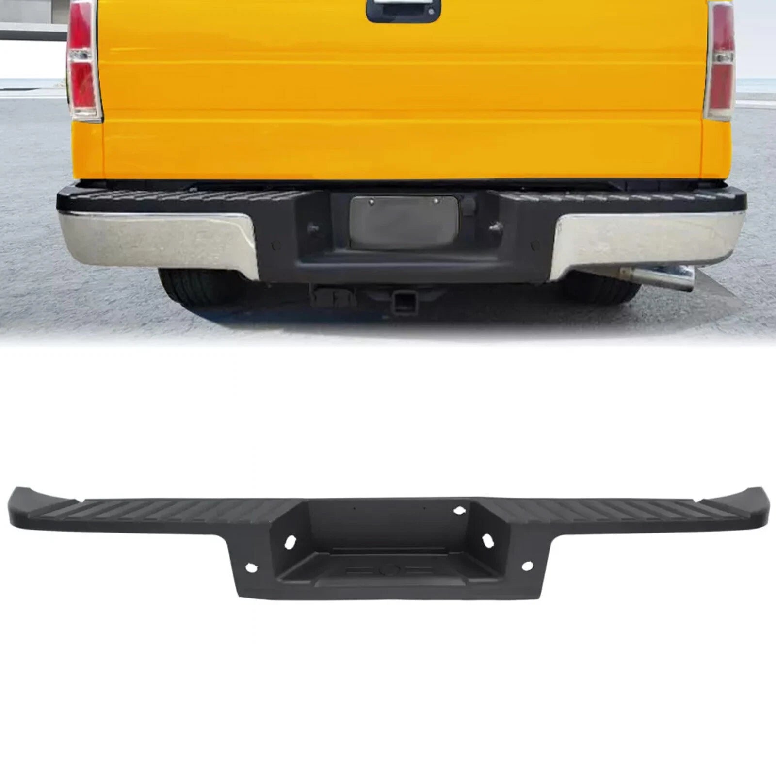 Rear Bumper Top Step Cover for Ford F-150 (2009–2014) - Black, Textured