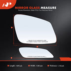 Heated Passenger Power Mirror Glass for BMW 528i (2010–2016)