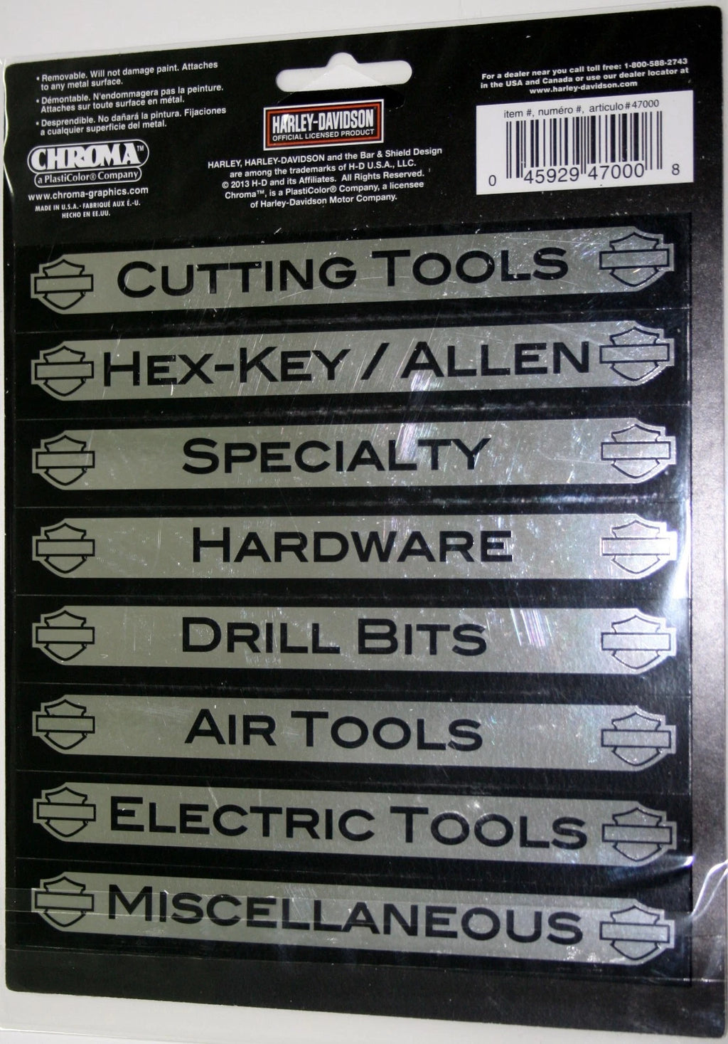 16 Pack Toolbox Identification Magnets for Harley-Davidson (2010–2023)