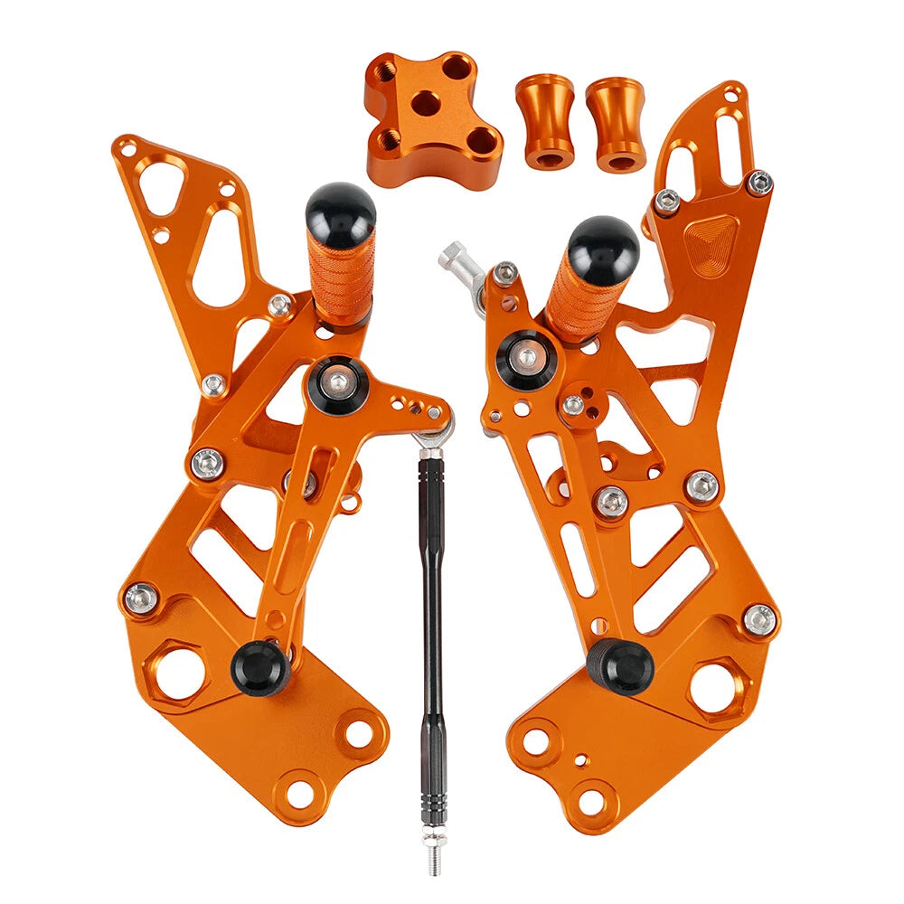 Adjustable Foot Bracket Pegs Rear Set for KTM RC 390/200 (2014–2021)
