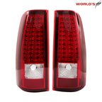 LED Tail Lights for Chevy Silverado 1500 2500 (2003–2006) Red Left+Right