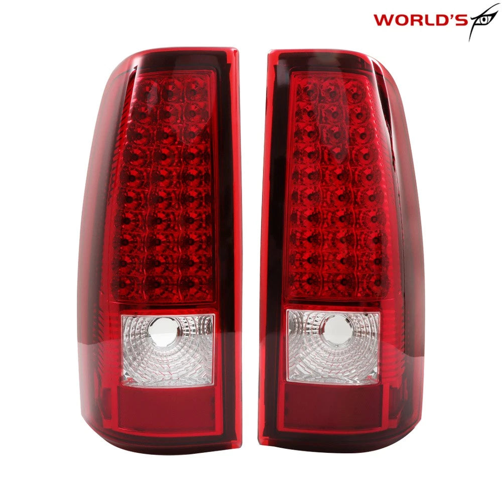 LED Tail Lights for Chevy Silverado 1500 2500 (2003–2006) Red Left+Right