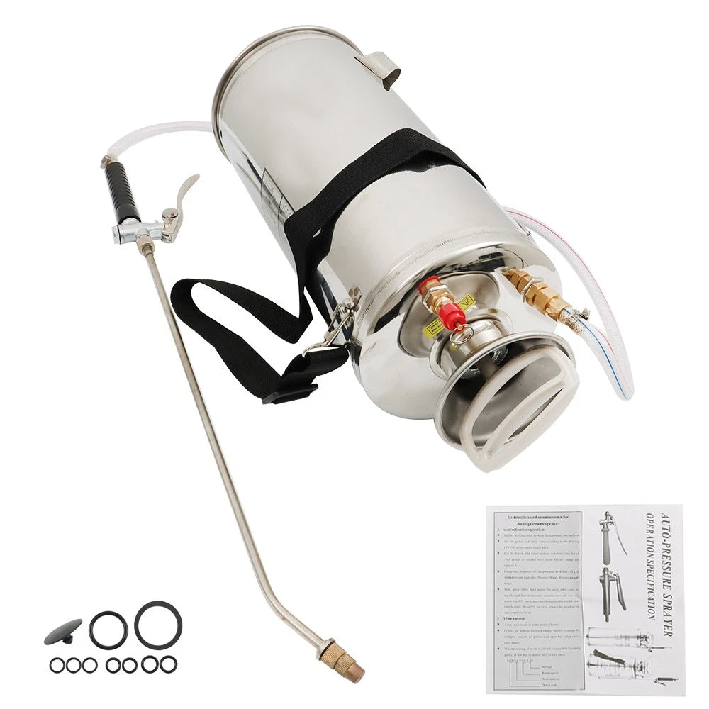 2 Gallon Stainless Steel Hand Pump Sprayer for Garden and Farm