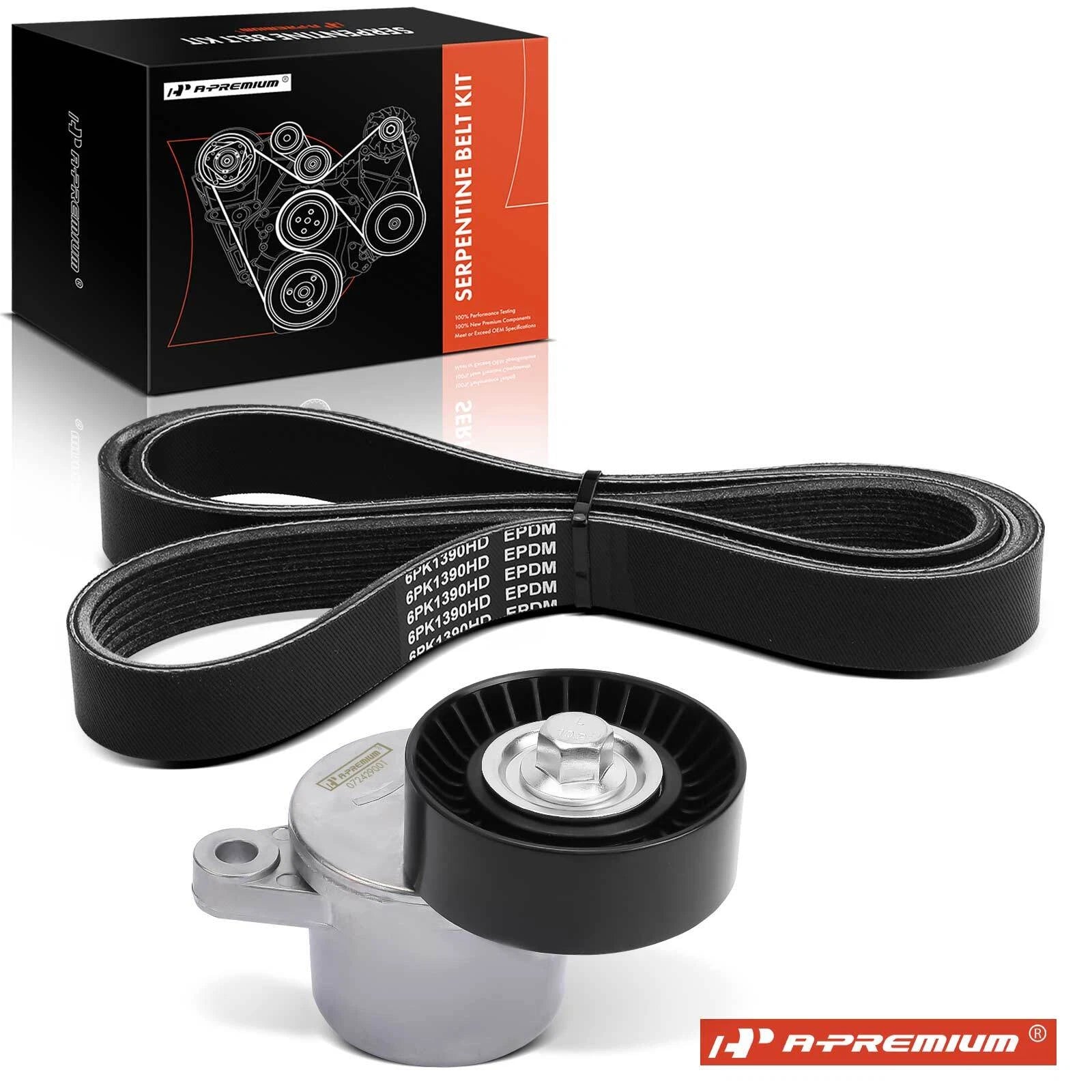 2X Serpentine Belt Drive Component Kit for Ford Transit-150 2015–2023