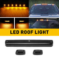 3PC Smoke Amber LED Cab Roof Lights for Chevy Silverado GMC Sierra (2002–2007)