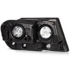 Headlight Assembly Set of 2 for Jeep Grand Cherokee (1999–2004) Black Housing