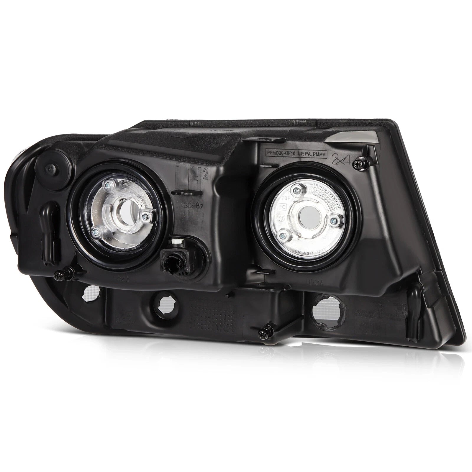 Headlight Assembly Set of 2 for Jeep Grand Cherokee (1999–2004) Black Housing