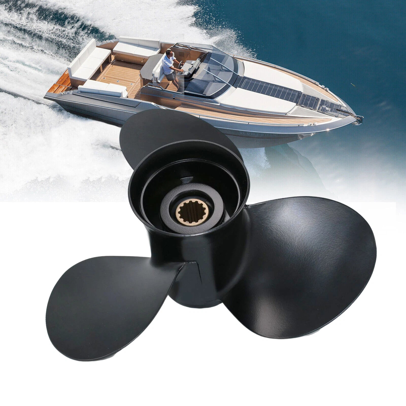 Outboard Propeller 11.1x13 for Tohatsu Nissan 35-50HP (13 Tooth)