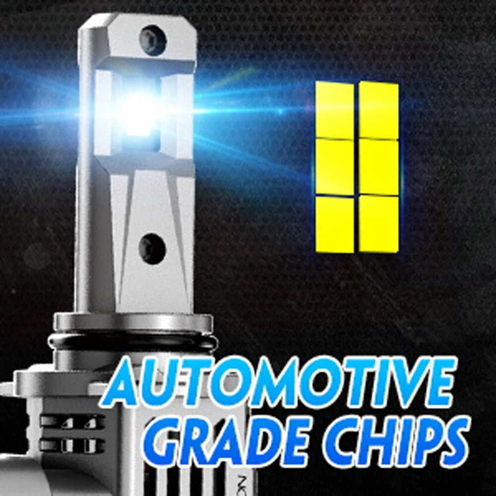 H11 9005 9006 H4 LED Headlight Bulbs Kit for Universal Vehicles (2010–2023)