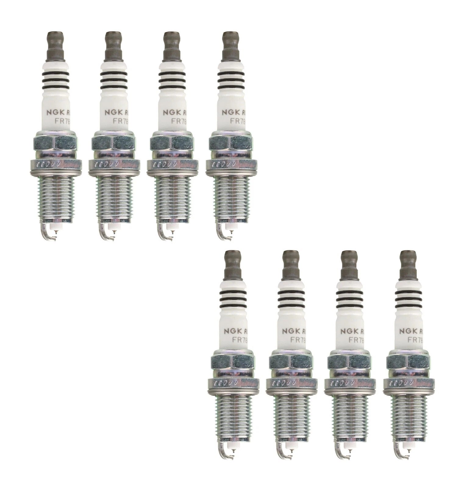 Set of 8 Ruthenium HX Spark Plugs for Audi R8 RS4 RS6, BMW Alpina B7, Porsche Cayenne
