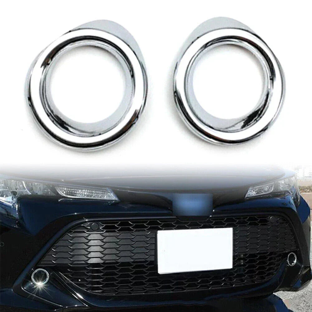 Chrome Fog Lamp Frame Cover Trim for Toyota Corolla Hatchback (2019-2020)