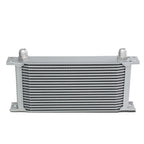 10-AN Oil Cooler for Racing Engine/Transmission (19 Row, Silver Aluminum)