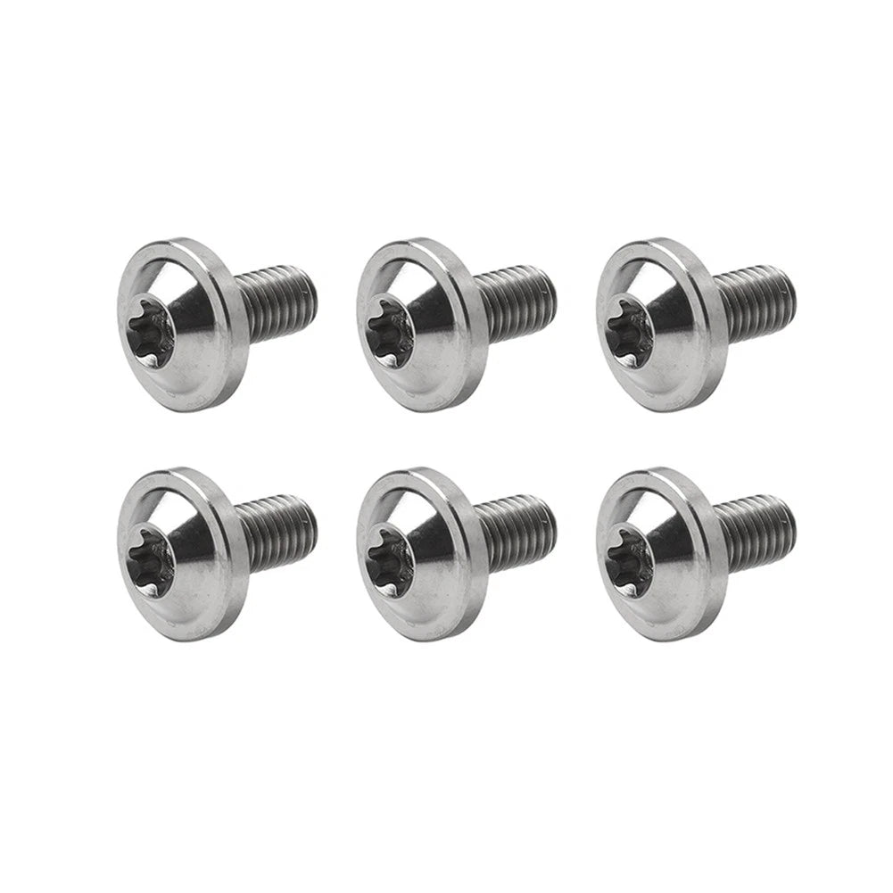 Set of 6 Alloy M5x25mm Torx Head Screws for Motorcycle