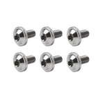 Set of 6 Alloy M5x25mm Torx Head Screws for Motorcycle