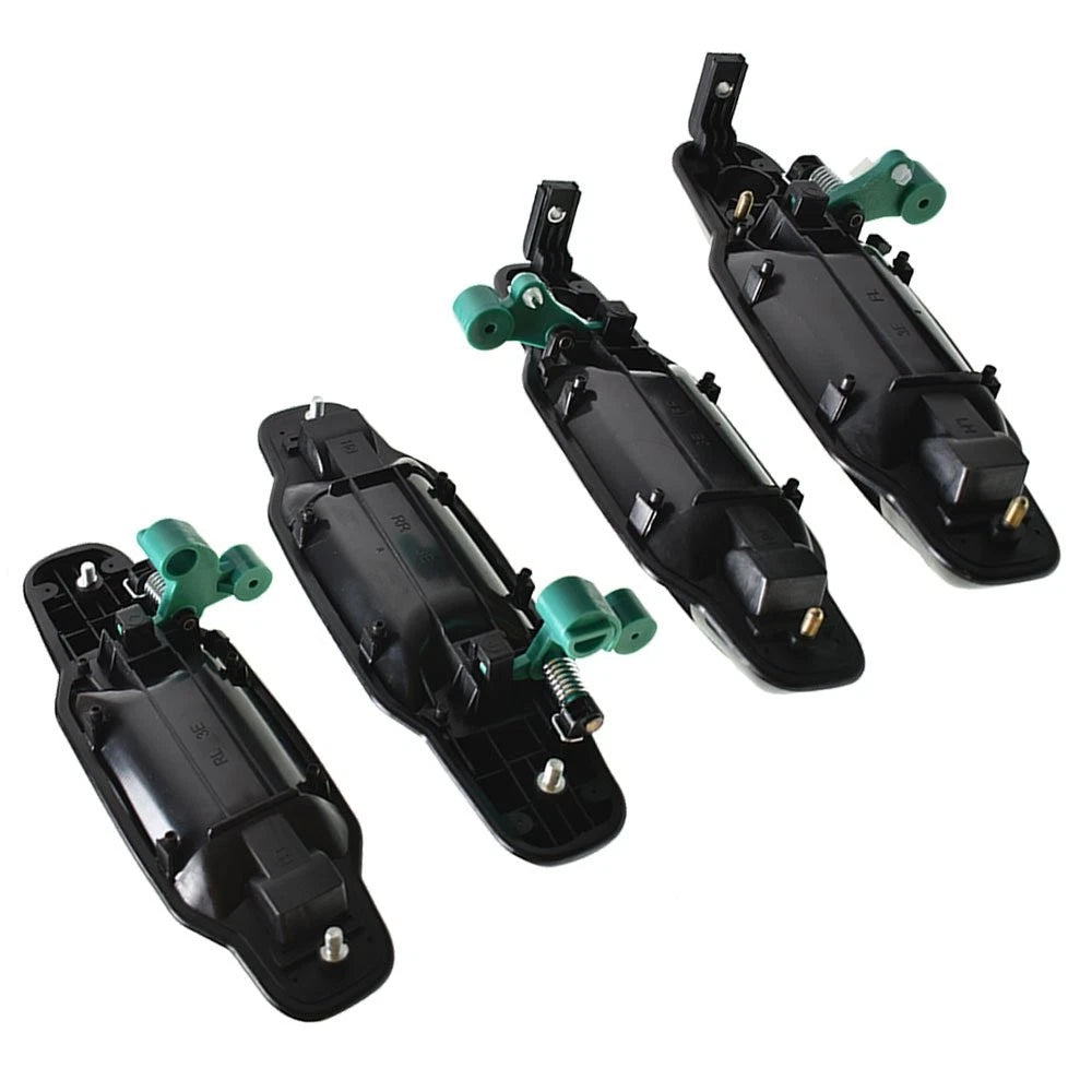 Set of 4 Black Exterior Door Handles for Kia Sorento (2003–2009)