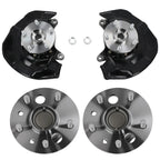 4X Front Steering Knuckle w/ Rear Wheel Hub Bearing for Toyota Camry (2007–2009)