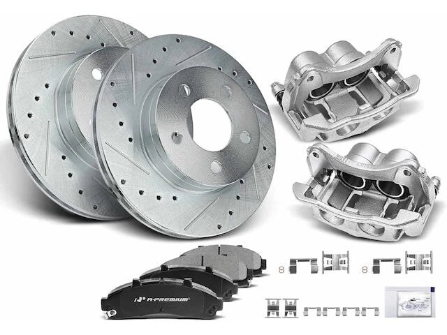 Front Brake Pad Rotor Caliper Set for Mazda B3000 (1998–2002) YN467DZ