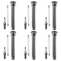 Set of 6 Denso Iridium Power Spark Plugs & Coil Boots for Avenger Durango Wrangler
