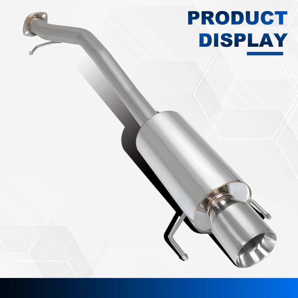 4" Rolled Muffler Tip Catback Exhaust System Kit for Honda Accord (1990–1993)