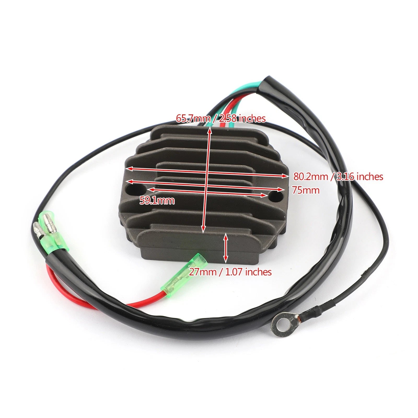 Rectifier Regulator for Yamaha 9.9 / 15 / 20 HP 4-Stroke (1999–2023) 6AH-81960-00-00