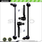 Suspension Kit Set of 2 Front Tie Rod End Sway Bar End Link for Nissan Quest (2004–2009)