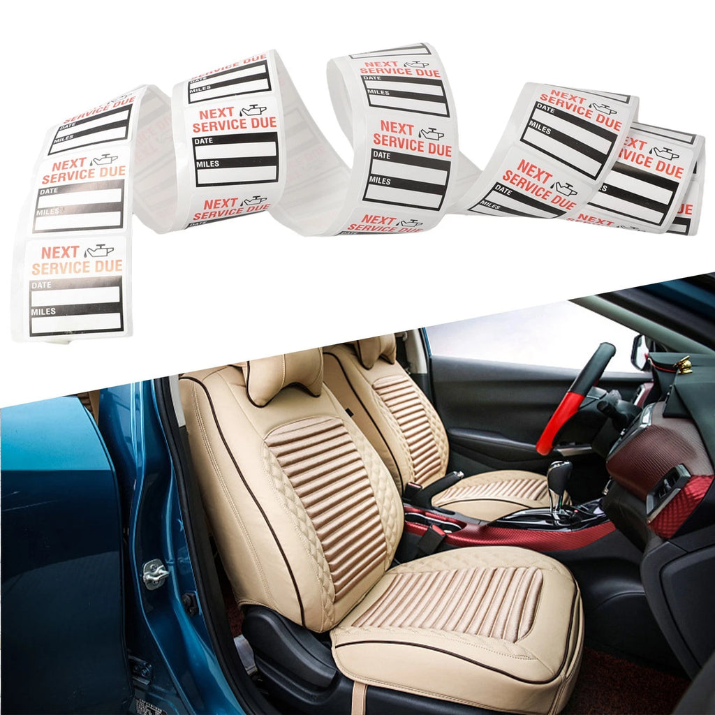 100pcs Oil Change Service Reminder Stickers for Various Vehicles
