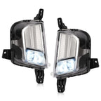 2X Clear LED Front Bumper Fog Lights for Ford Edge (2019-2024)