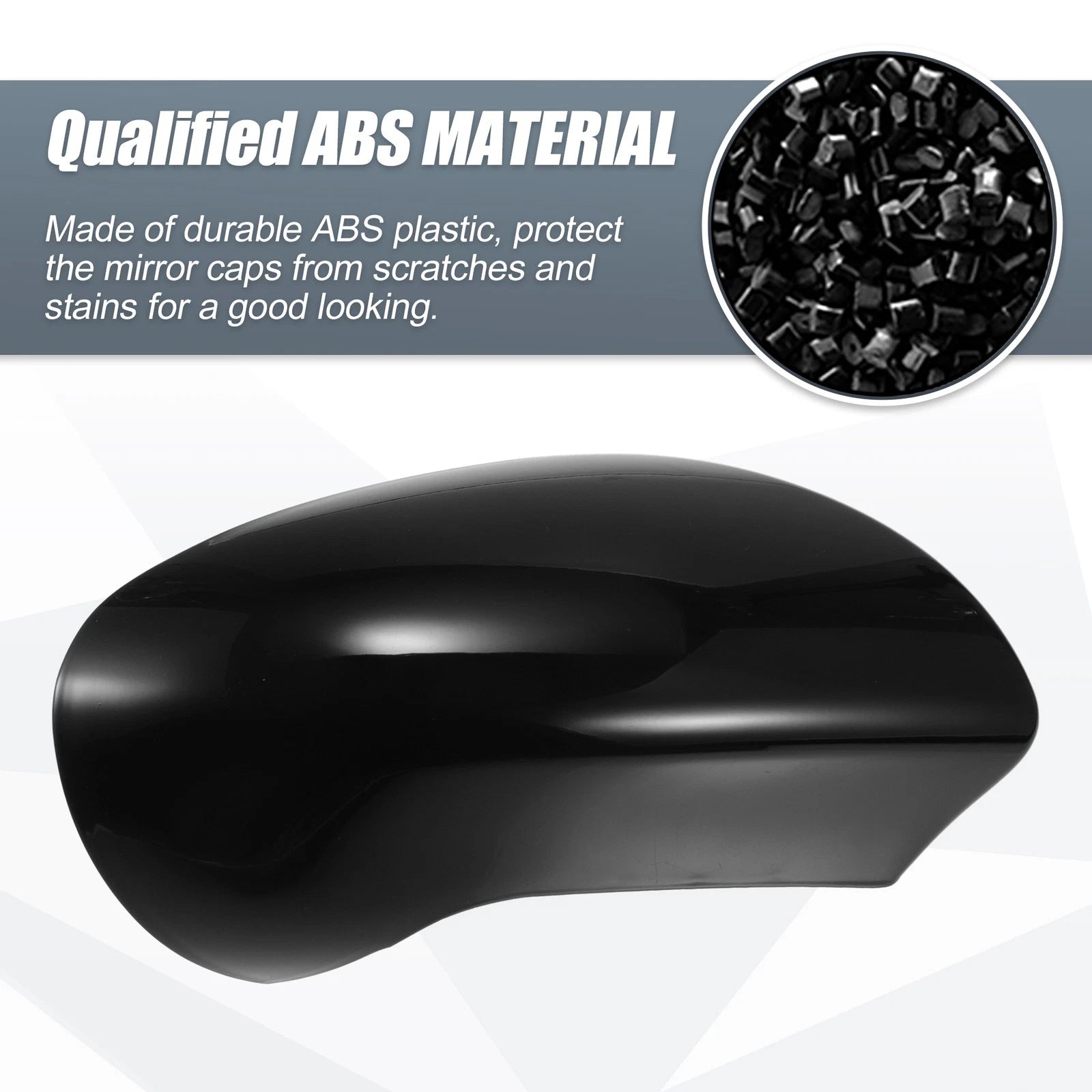 Right Side Mirror Cover Cap for Nissan Qashqai J10 (2007–2014) Gloss Black