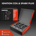Set of 6 Ignition Coils & Iridium Spark Plugs for GMC Acadia (2017–2020)