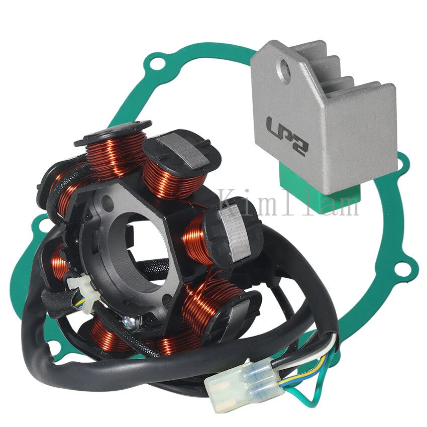 Stator, Rectifier, Gasket for Kawasaki KLX140G (2017–2023) KLX140 (2008–2022)