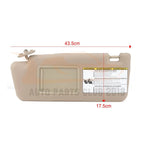 Sun Visor Pair for Toyota Tacoma (2005-2009) Tan Beige