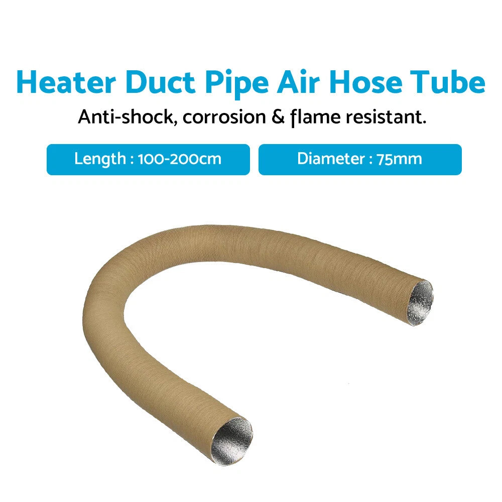 75mm Heater Duct Hose for Car Parking Air Diesel Heater (200cm)