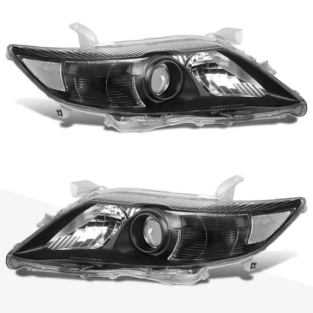 Projector Headlight for Toyota Camry (2010–2011) - Black Housing, Clear Lens