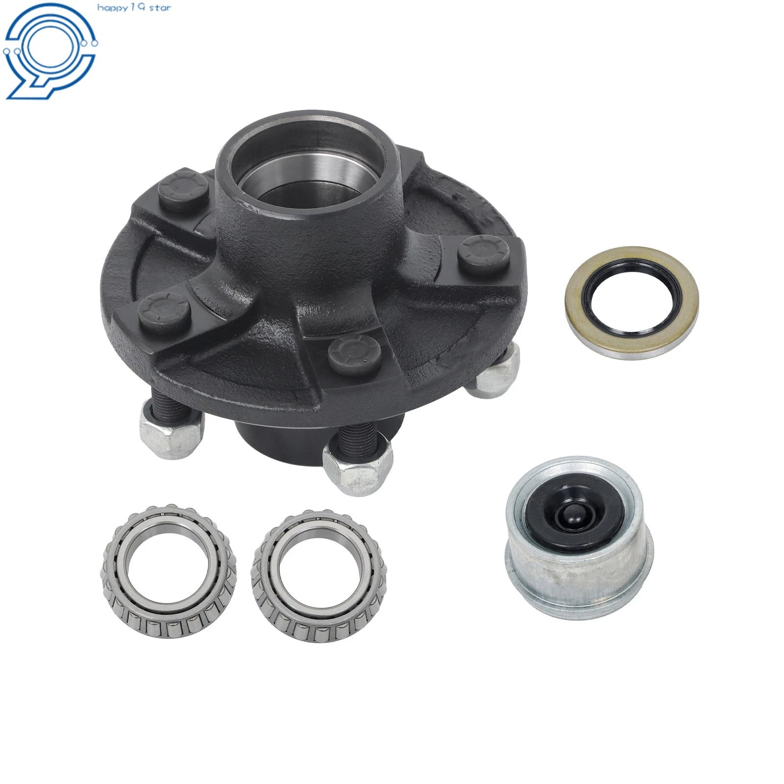 Idler Hub Kit for Trailer (2000lb, 5 on 5x4.5, 1-1/16" Spindle)