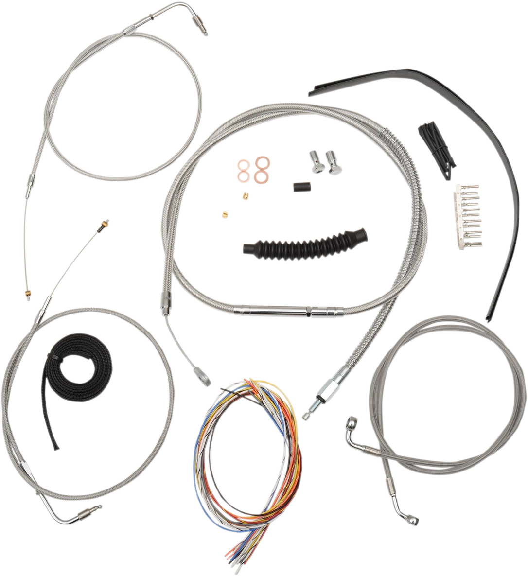LA Choppers Handlebar Cable/Brake Line Kit for Harley Davidson (2014–2023)