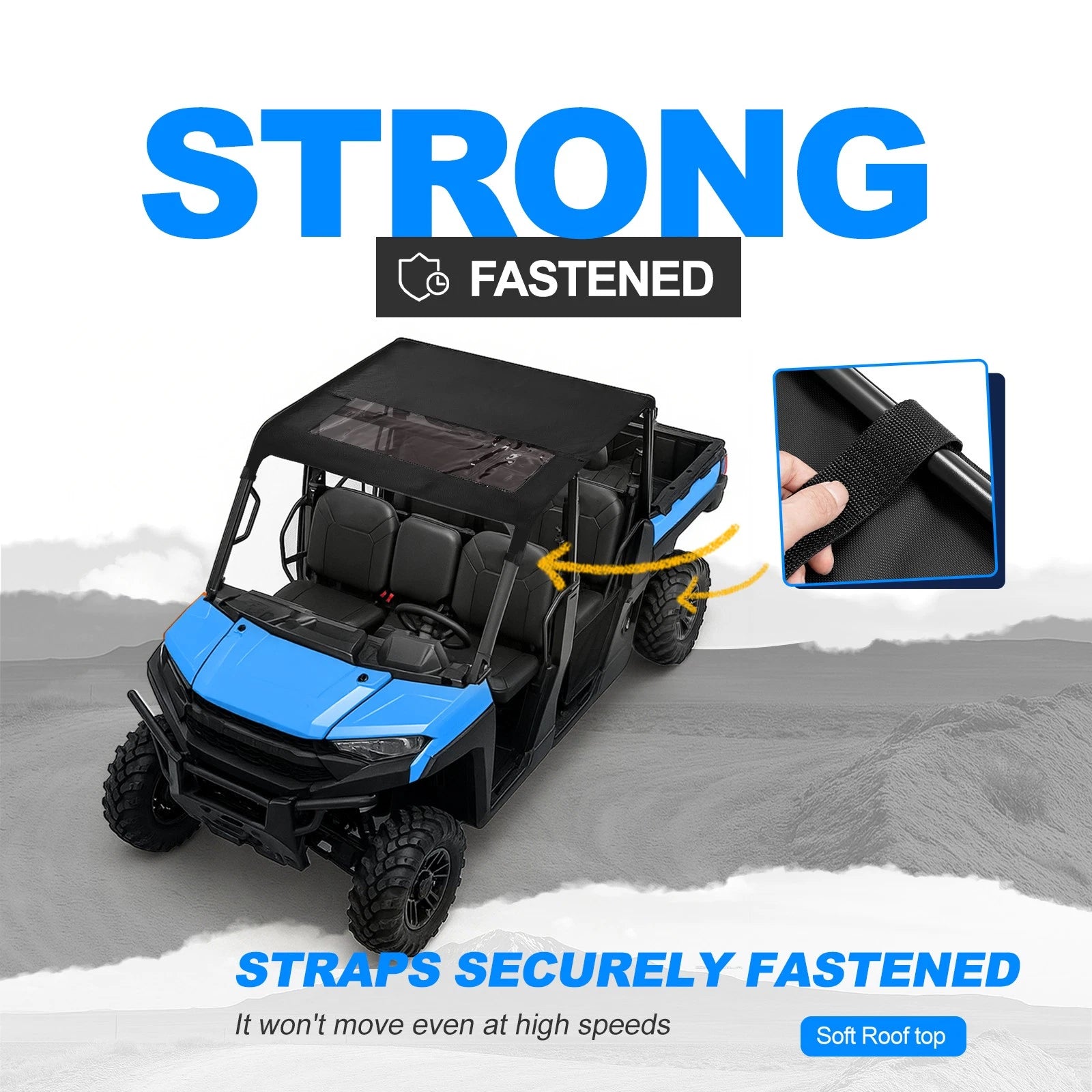 Soft Roof Top for Polaris Ranger Crew 1000/900/570/XP/PRO (2015–2025)