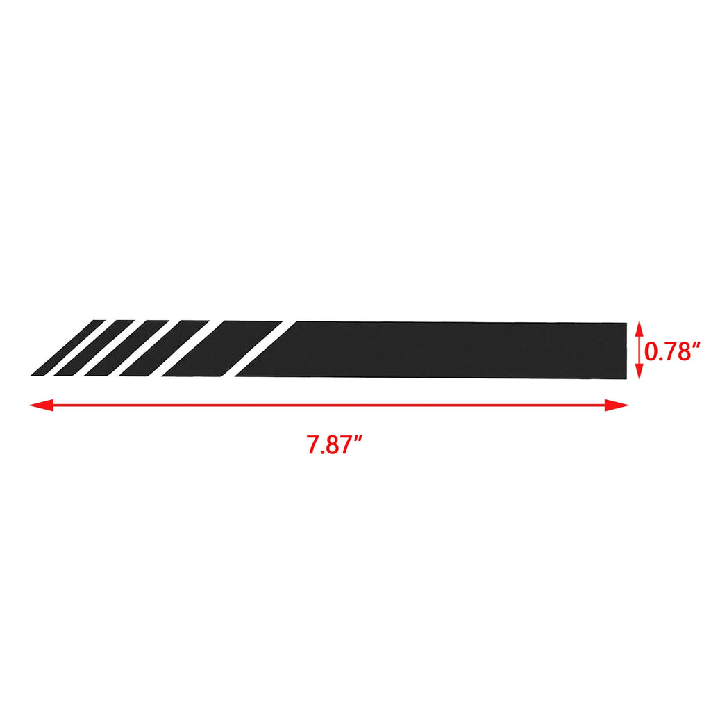 Black Vinyl Reflect Decals for Mercedes-Benz W204 W212 (2007-2015)